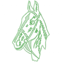 Horses Embroidery Design 2